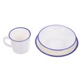 thumbnail image 4 of SHISUYAN Creative Dinner Plate Bowl Cup Kit in White Melamine for Kitchen Use Versatile and Durable 1 Set, 4 of 9