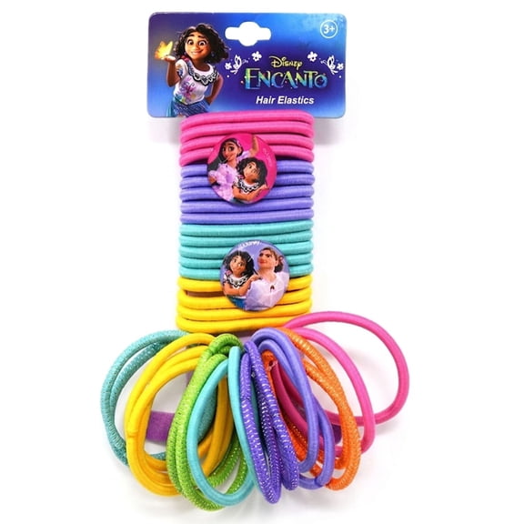 Girls Disney Encanto Hair Elastic Ponies Ties Madrigal Family 36 Pack