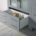 thumbnail image 6 of Blossom 42" Bathroom Vanity with Side Cabinet | Metal Grey | Solid Wood | Ceramic Sink | Freestanding, 6 of 8