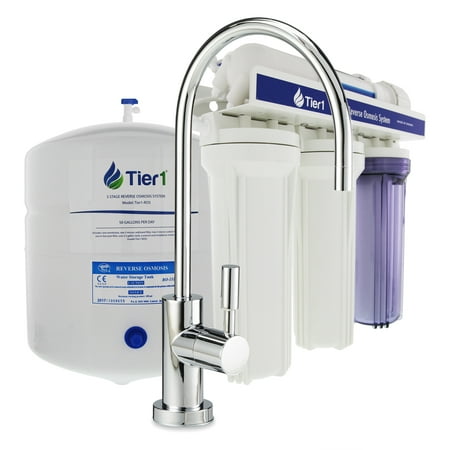 Tier1 RO-5 5 Stage Reverse Osmosis Home Drinking Water Filtration System 50