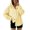 *Yellow-Striped, variant on ClodeEU Women's Hooded Plaid Button Down Long Sleeve Shirt ,Casual Loose Blouses Jackets Army Green-Plaid,Women's Plus L