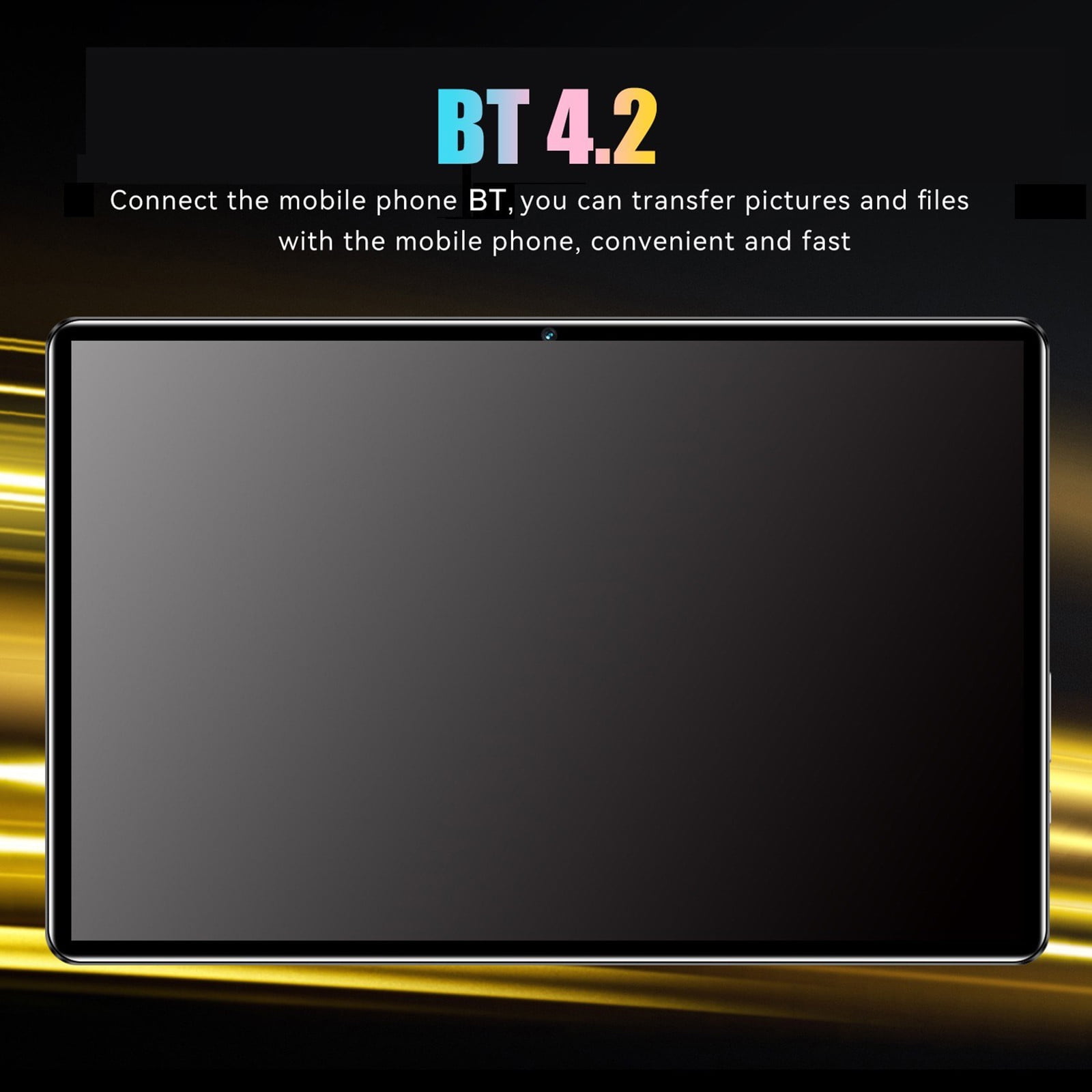 Tablet 10.1” 64gb Android Tablet, Big Screen, Quad Speakers, Upgraded Chipset, Multi Window Display, Slim, Light, Durable Design, 2024 All-Day Battery Life 12h
