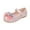 Pink, variant on PINQI Toddler Girls Mary Jane Shoes Bow Snowflake Wedding Party Dress Flats Low Heels Ballet Dance Shoes