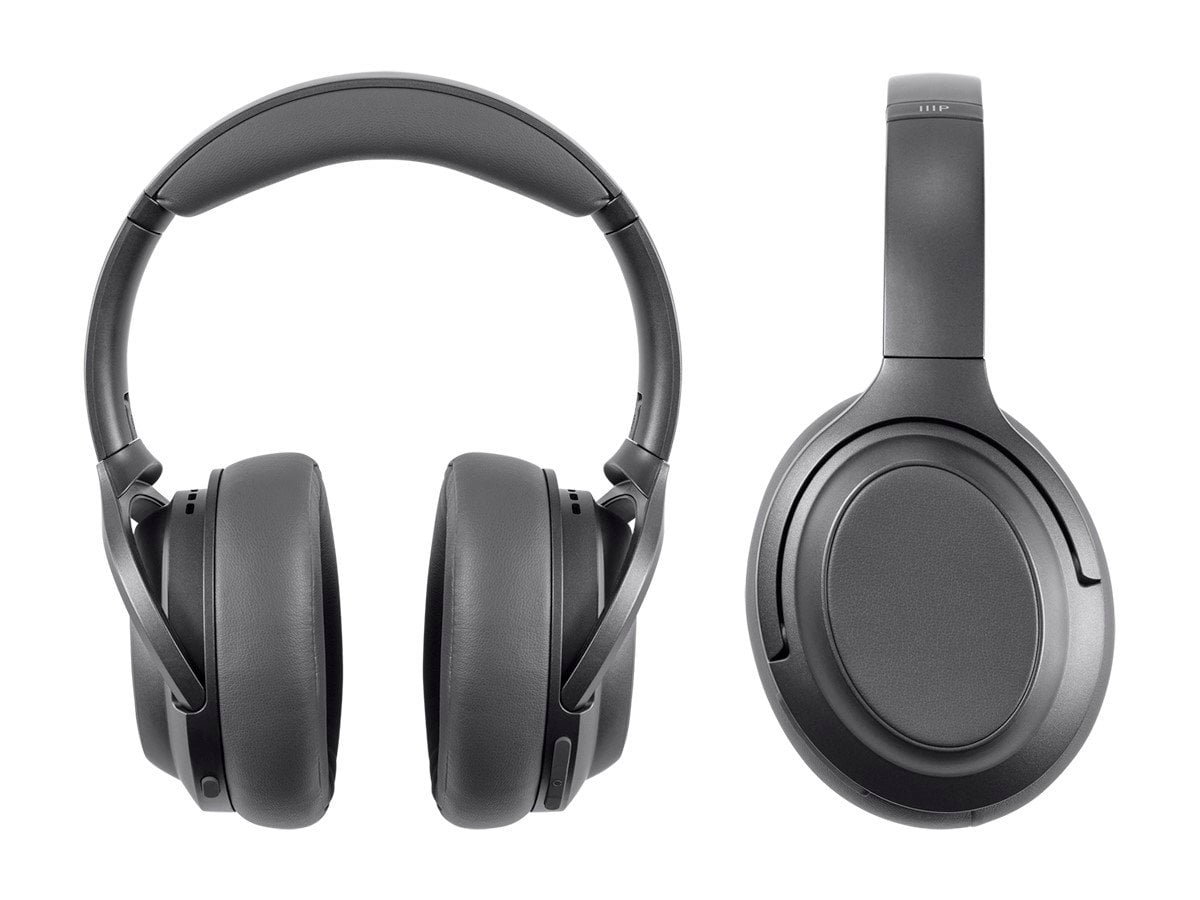 Monoprice BT-600ANC Bluetooth Over Ear Headphones with Active Noise Cancelling (ANC), Qualcomm aptX HD Audio, AAC, Touch Controls, 40hr Playtime