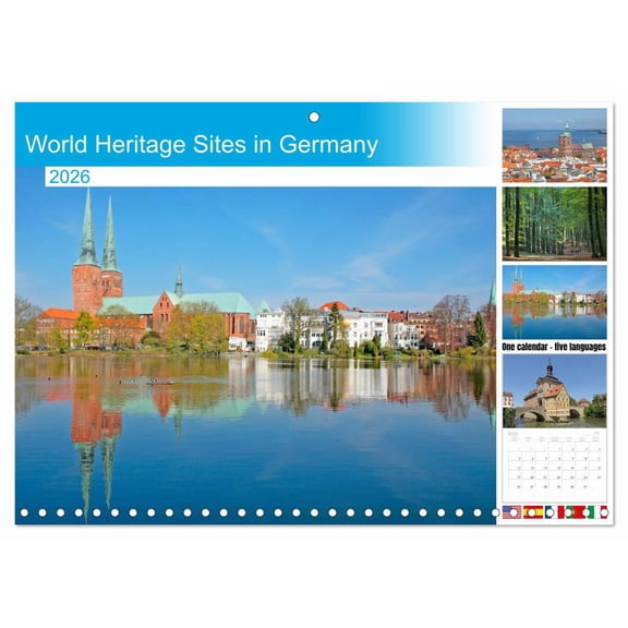 World Heritage Sites in Germany (Monthly Wall Calendar 2026 11.7 x 16.5 (open)), CALVENDO 14 Month Calendar
