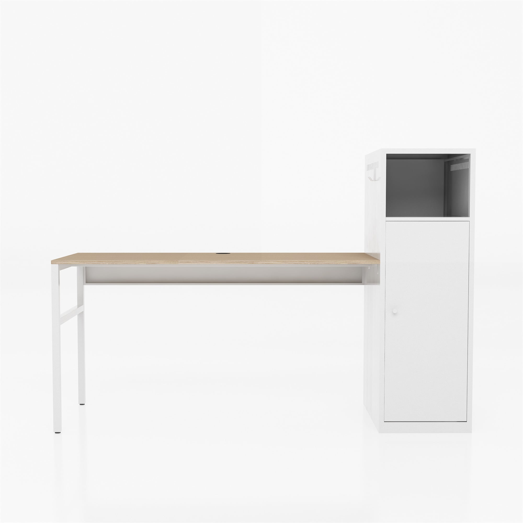 On Sale Home Office Desks with Storage Cabinet, Wood Computer Desk Table with Metal Locker for Bedroom/Living Room On Sale Home Office Desks with Storage Cabinet, Wood Computer Desk Table with Metal Locker for Bedroom/Living Room