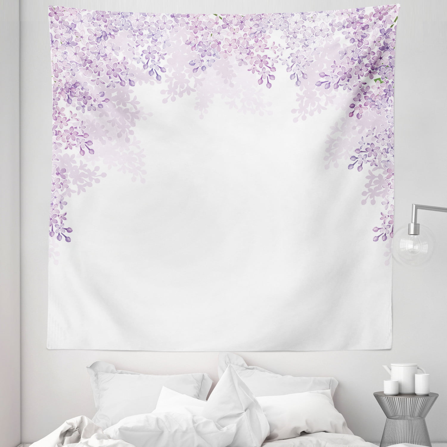 Lilac Tapestry Wall Hanging Art for Bedroom Dorm Room 2 Sizes Available 