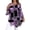 Black & Purple, variant on Women’s Plus Size Graphic Tee – Elegant Print Short Sleeve Casual Summer Top 1X - 5X