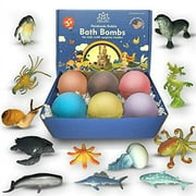 Bath Bombs for Kids with Surprise Inside Amazing Sea Animals Toys Handmade in USA Natural and Safe by Relaxcation
