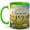 Green, variant on Choose Joy Daisy Meadow 11oz Ceramic Mug, Sunrise Floral Coffee Cup