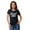 Dark Navy Blue, variant on Crew Neck Blessed Mama Graphic Tshirt Short Sleeve Women Cotton Tee