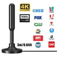 thumbnail image 2 of 4K 1080P Indoor Digital TV Antenna Amplifier 200 Miles Range HD Signal Booster, 2 of 7