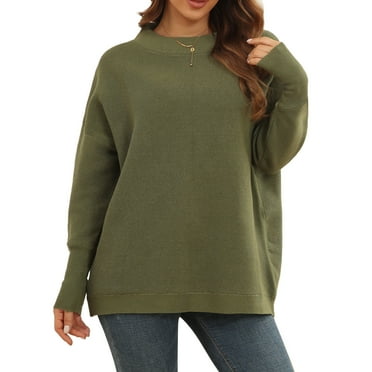 Long Sleeved Sweater Women Autumn Winter Breathable Loose Casual Elegant Pure Color Knitted Pullover Tops