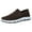 Coffee, variant on Men'S Versatile Slip-On Shoes Fashion Spring And Summer Men Sports Shoes Flat Bottom Lightweight Mesh Breathable Slip On Comfortable Solid Color Simple Features: