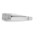 thumbnail image 3 of Sterling Silver Rhodium Plated Diam. Men's Band QR4973, 3 of 5