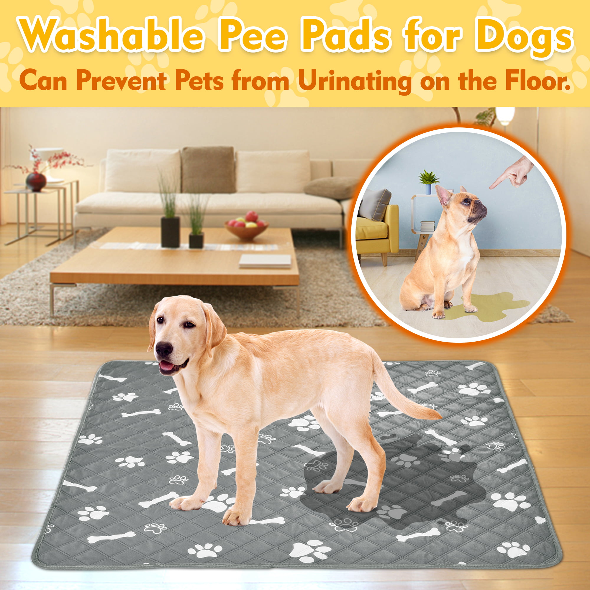 Millie Mats Extra Large Dog Training Pads- 2 Pack - Washable Puppy
