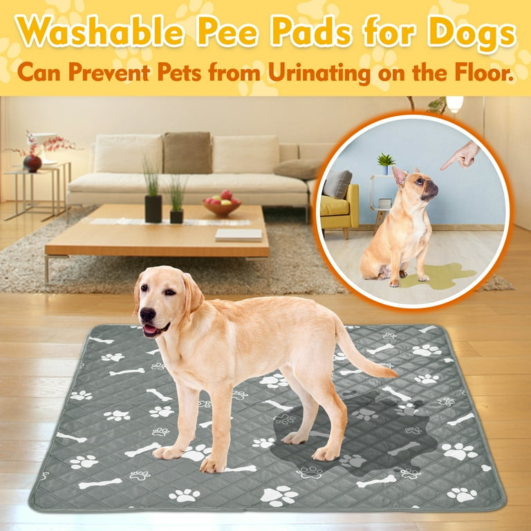 Washable Pee Pads for Dogs (2-Pack) Reusable Dog Pee Pads Washable