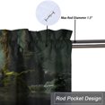thumbnail image 5 of Deer Curtain Valances Foggy Forest Moose Nature Woodland Wildlife Animal Privacy Window Valances for Living Room Kitchen 54 by 18 in, 1 Panel, 5 of 6