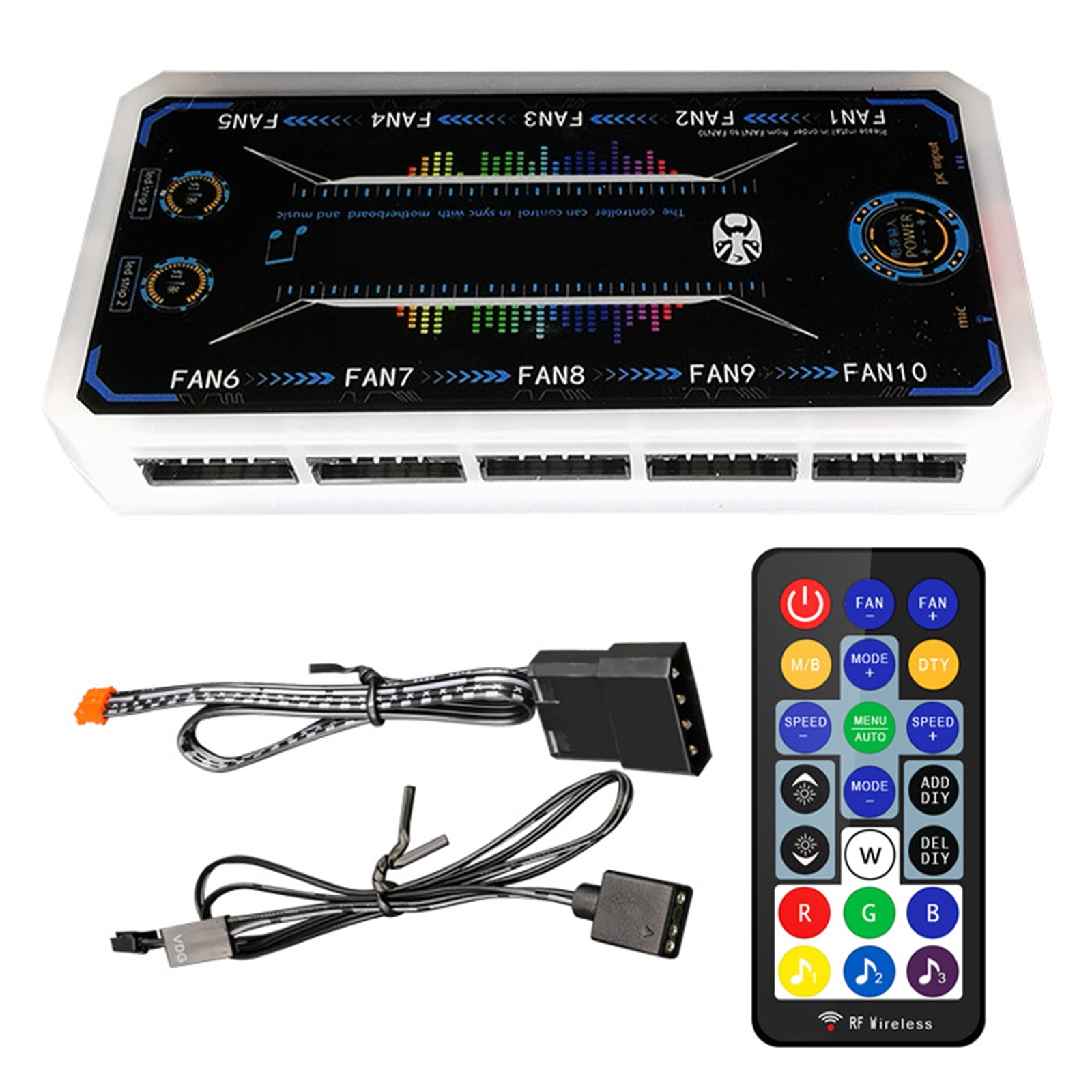 Contrôleur ARGB 5V 3 Broches Avec Télécommande - Synchronisation éclairage PC Personnalisable - 5