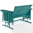 thumbnail image 5 of Afuera Living Metal Gliding Patio Loveseat in Turquoise Gloss, 5 of 10