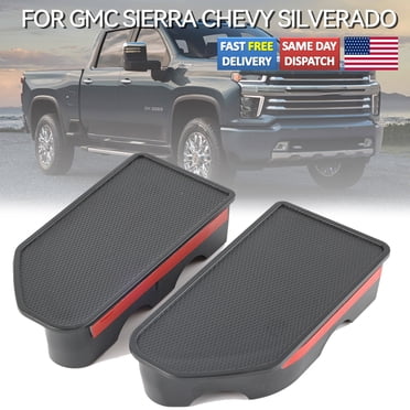Bed Rail Stake Pocket Covers For 2019-2023 GMC Sierra & Chevy Silverado - 2 Pack, Easy Install, Fits Perfectly