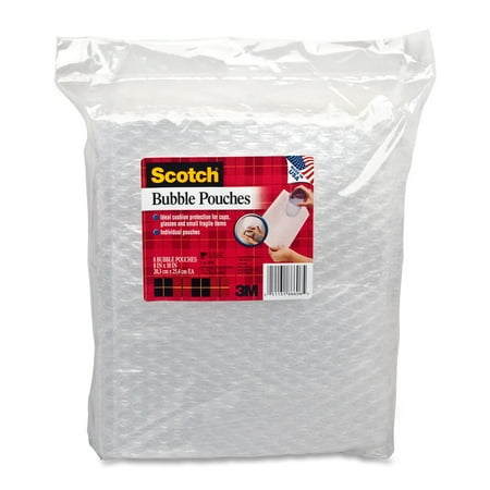 - Scotch, MMM8035, Bubble Pouches, 8 / Pack, Clear