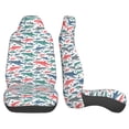thumbnail image 3 of Yiaed Colorful Shark Print Car Seat Covers,Universal Auto Seats Protector Fits for Car,SUV Sedan,Truck,Automotive Seat Covers & Accessories(Two packs), 3 of 7