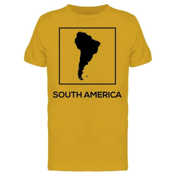 South America Map Graphic T-Shirt Men -Image by Shutterstock, Male XX-Large
