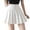 White, variant on Wutalume Women's Athletic Pleated Tennis Skirt - Stretchy Golf Skirt with Built-in Shorts for Yoga Running and Casual Sports,Black L