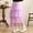 Purple, variant on Girls Mesh Tiered Skirt (3-14T), Mid-length Flowing Elastic Waist Dance Party Performance Tulle Skirt Purple 12T