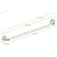 thumbnail image 3 of Design House Alta Bay Wall Mount Bathroom 24" Towel Bar, Brushed Nickel, 3 of 12