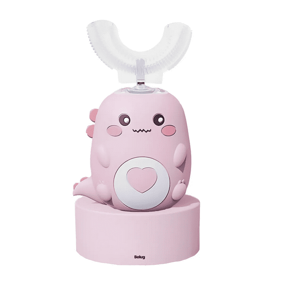 "Cepillo De Dientes Eléctrico Infantil U 360° Ultrasónico Belug, Rosa "