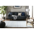 thumbnail image 3 of SAFAVIEH Micro-Loop Daithi Geometric Area Rug, Blue/Ivory, 6' x 9', 3 of 8