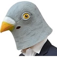 thumbnail image 1 of Máscara de pájaro de Halloween Máscara de cabeza de paloma de látex Máscara de disfraz de animal Unisex para adultos JAMW Sencillez, 1 of 5