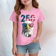 thumbnail image 4 of mgoYE America 250th Anniversary T Shirt Boys Patriotic Shirts for Girls Boys 4th of July T Shirts American Flag Graphic Tees Tops Short Sleeve Fourth of July Outfits(Pink,3-4 Years), 4 of 5