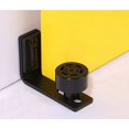 thumbnail image 4 of Guías de puerta de fondo plano al ras, guía de piso para puerta corrediza de granero de acero resistente con rodillos de nailon para un funcionamiento suave y silencioso, soporte de pared ajustable, 4 of 5