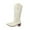 Beige, variant on Rokment Sparkly Wide Calf Cowboy Boots for Women Glitter Sequin Hollow out Leather Pointed Toe Chunky Heel Knee High Western Cowgirl Tall Riding Boots