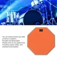 thumbnail image 4 of Drum Practice Pad with Drumsticks, 12Inch, Offering Authentic Stick Rebound for Beginners Extended Practices, 4 of 7