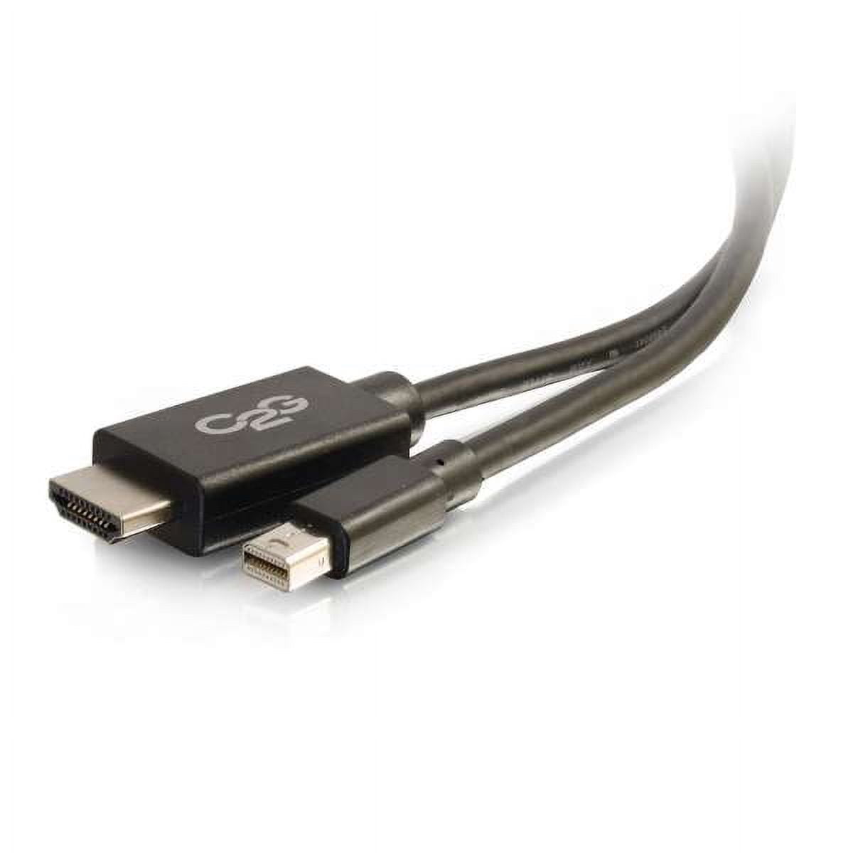 C2G 3ft Mini DisplayPort Male to HD Male Adapter Cable - Black (TAA Compliant)