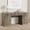 Gray, variant on Office Desk 60" with Charging Station – Modern Executive Computer Desk, File Cabinet & Drawers, Grey  60.0”L x 21.6 "D x 30.0" H)