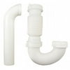 Plumb Craft Waxman 7680500 White Plastic Kitchen Wall Flexible J-Bend Drain Trap
