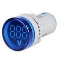 thumbnail image 2 of 12-500V Mini Voltmètres Numériques Ronds avec Indicateur LED Bleu, 2 of 8