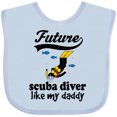 thumbnail image 3 of Inktastic Diving Future Scuba Diver Like Daddy Boys Baby Bib, 3 of 4
