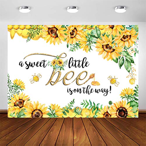 Bee Gender Reveal Backdrop What Will Little Honey Bee Photography Background 7x5ft Vinyl Bees Baby Gender Reveal Party Banner Backdrops Walmart Com