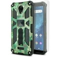 thumbnail image 1 of for BLU Wiko Ride 2 Wiko Life 2 Phone Case Magnet Mount Ready Slip Guard Grids Pattern Kickstand Hybrid Slim Shock Bumper Cover with Tempered Glass, 1 of 4