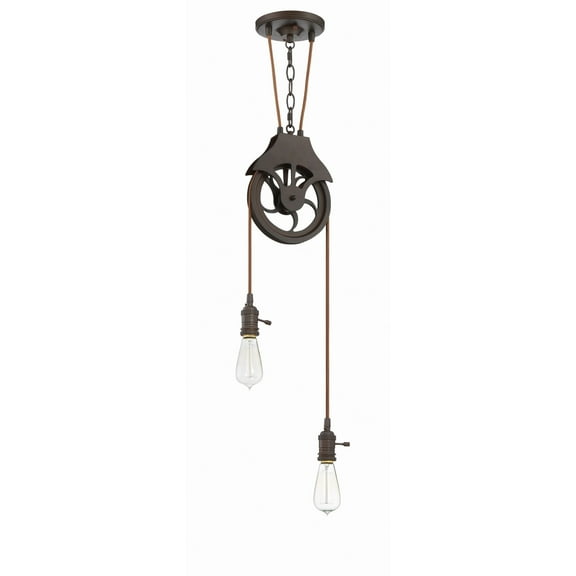 Craftmade Lighting - Two Light Keyed Socket Pully Pendant Hardware - Ceiling