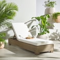 thumbnail image 2 of Safavieh Blanquilla Wood Outdoor Lounge Chair, Natural/Beige, 2 of 15