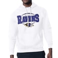 thumbnail image 3 of Men's Starter White Baltimore Ravens Team Track Graphic Pullover Hoodie, 3 of 3