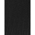 thumbnail image 5 of DARING DIVA Knit Ribbed Sleeveless Mock Neck Blouse S Black, 5 of 6