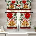 thumbnail image 3 of Christmas Kitchen Curtains 36 Inch Length, Christmas Curtain for Kitchen 3 Piece Set, Kitchens Window Curtains and Valances Over Sink for Kitchens Decoration Cortina de Navidad para cocina, 3 of 7